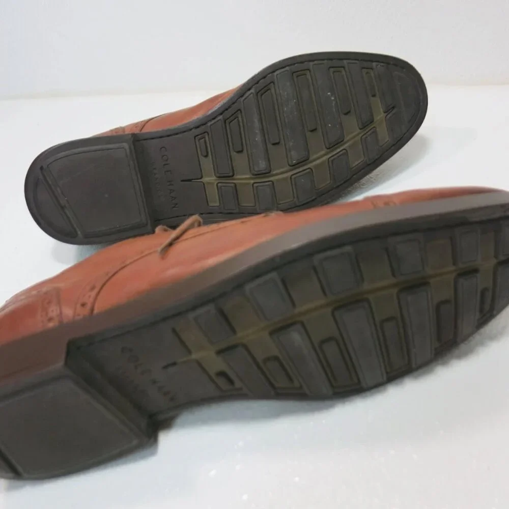 Cole Haan Oil Tanned Leather Cap Toe Dress Footwear Oxfords Men's Shoes 8.5 M